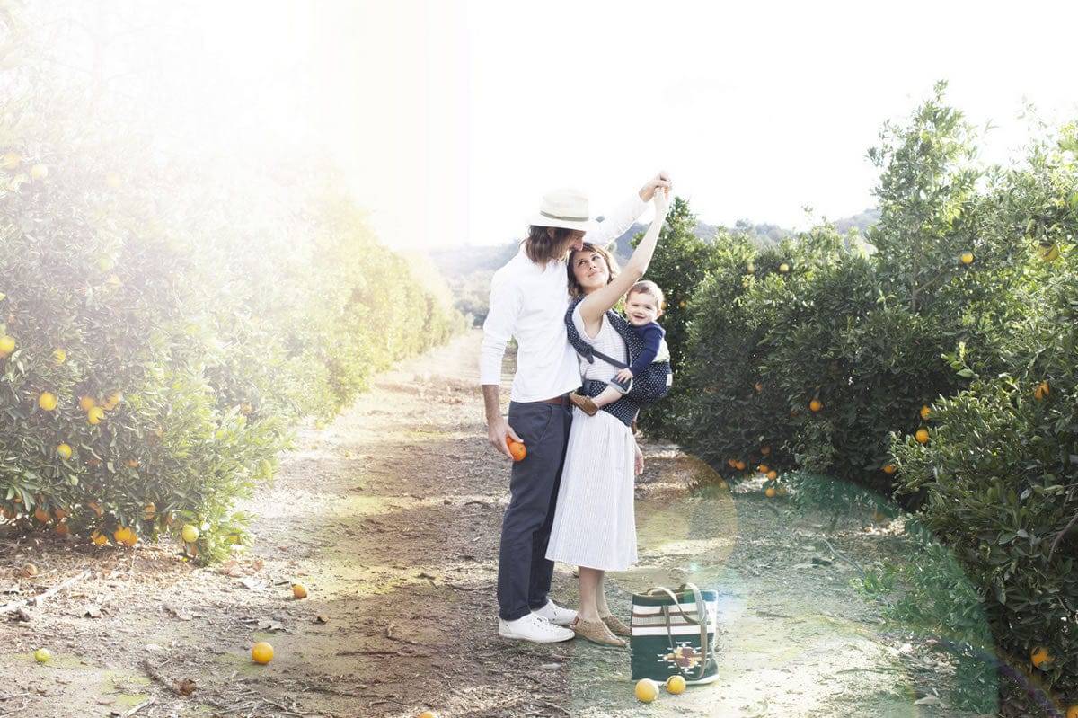 Ergobaby Original Baby Carrier - Indigo Mint Dots