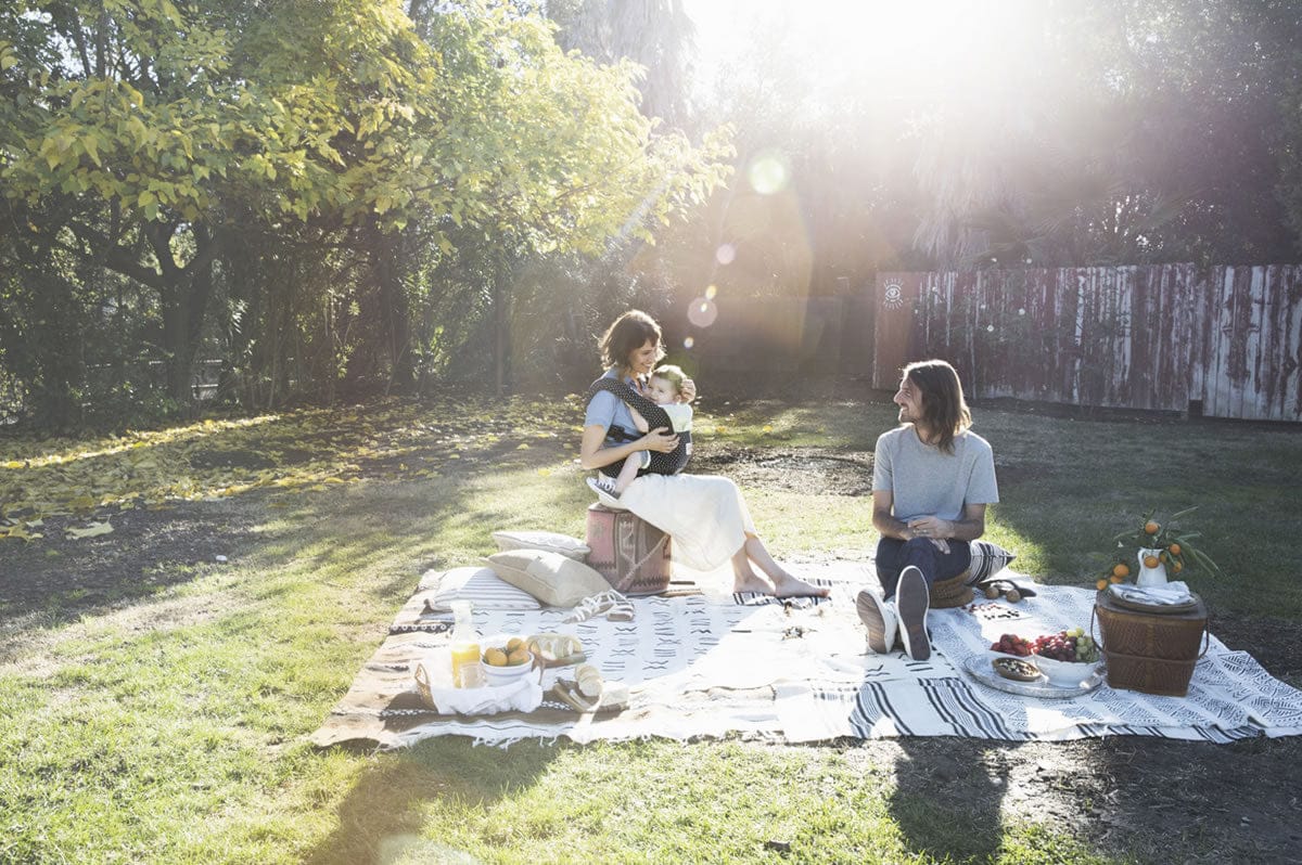 Ergobaby Original Baby Carrier - Indigo Mint Dots