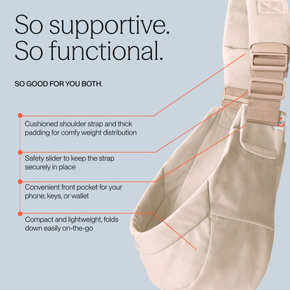 Ergobaby Upsie Toddler Sling Carrier - Natural Beige - BCUPSLINATBGE
