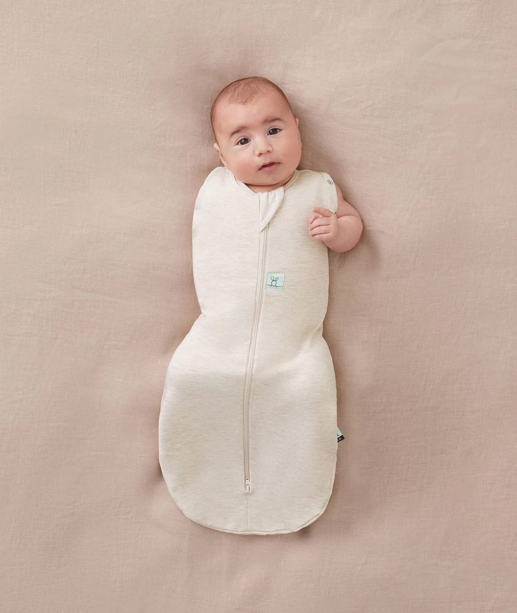 ergoPouch Cocoon Swaddle Sack 1.0 TOG - Oatmeal Marle, 6-12 Months - EPCO-1-0T06-12MOM23