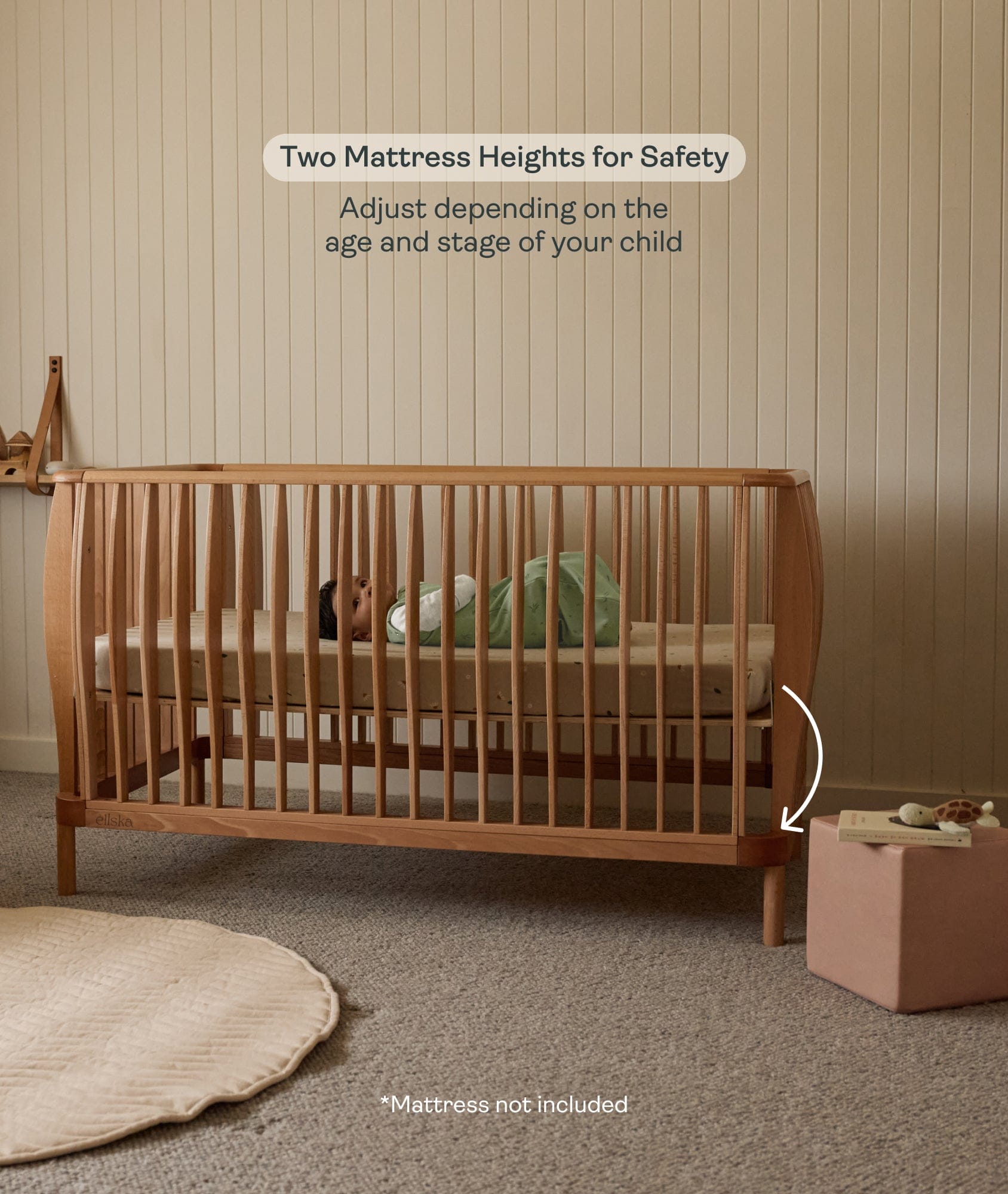 ergoPouch ellska Skye Crib - KICOT-SKYE-COT-NA25