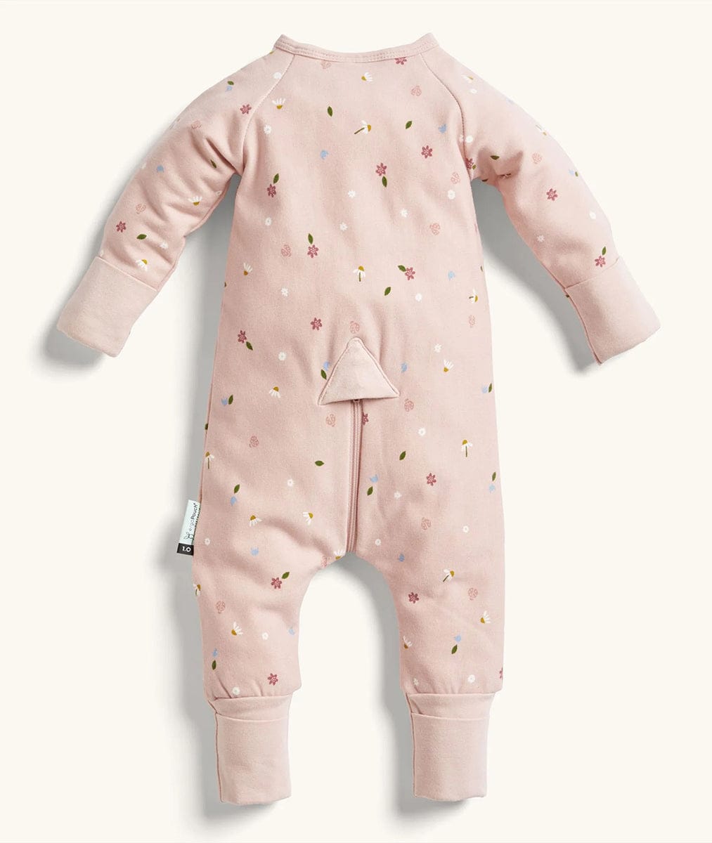 ergoPouch Layers Long Sleeve Romper 1.0 TOG - Daisies, 0-3 Months - EPLL-1-0T00-03MDA23