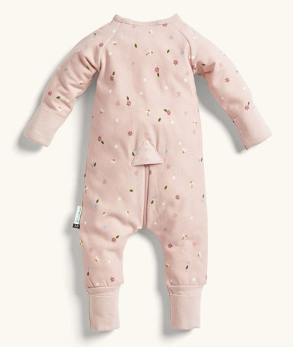 ergoPouch Layers Long Sleeve Romper 1.0 TOG - Daisies, 0-3 Months - EPLL-1-0T00-03MDA23