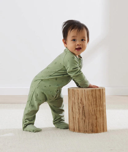 ergoPouch Layers Long Sleeve Romper 1.0 TOG - Willow, 0-3 Months - EPLL-1-0T00-03MWI23