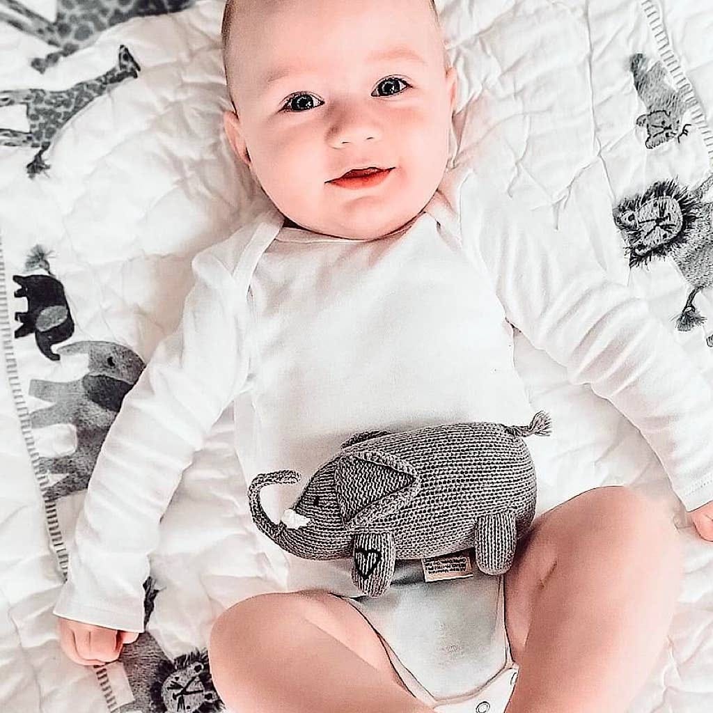 Estella Baby Rattle Toy - Elephant Rattle (Handmade)