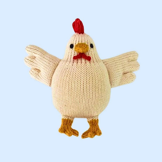 Estella Hank the Organic Chicken Rattle