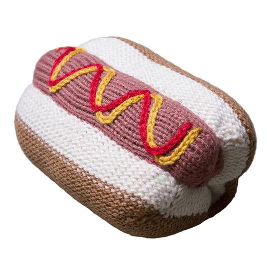 Estella Organic Baby Toy - Hot Dog Rattle (Handmade)