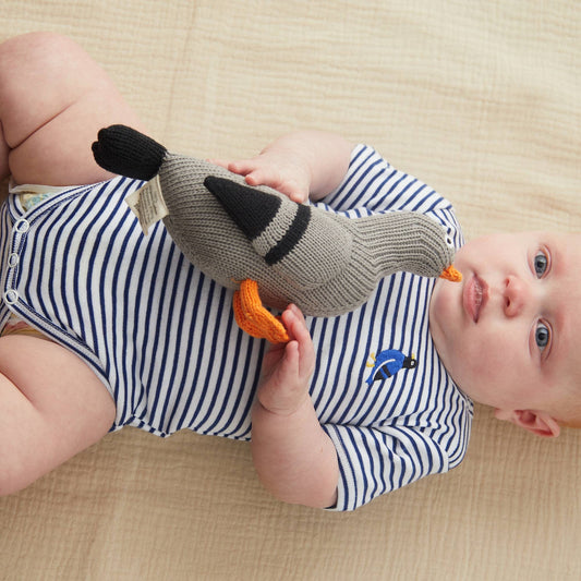 Estella Pigeon Baby Rattle-Handmade