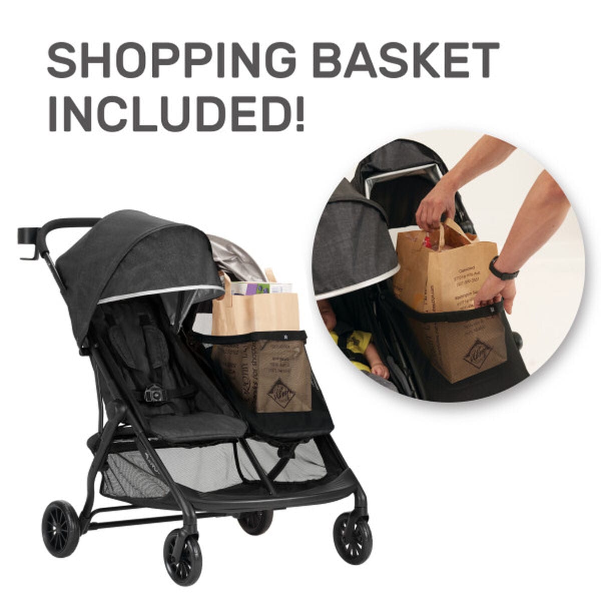 Evenflo Aero² Ultra-Lightweight Double Stroller - Osprey - 19152282