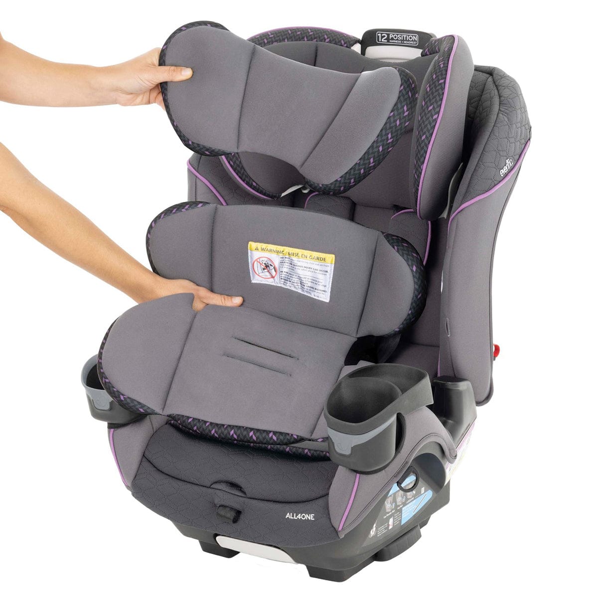 Evenflo EveryFit / All4One 3-in-1 Convertible Car Seat - Ophelia Purple - CS300212409