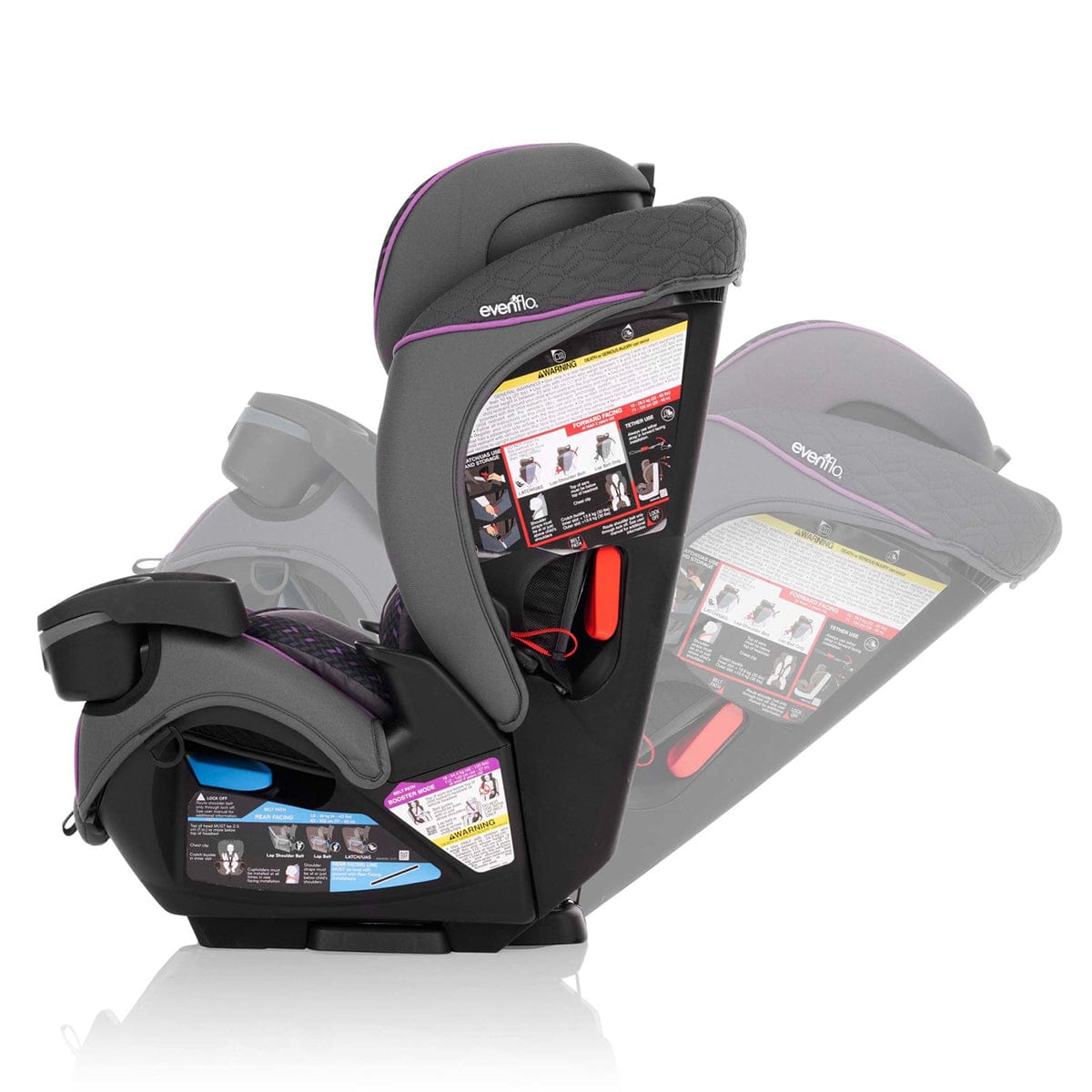 Evenflo EveryFit / All4One 3-in-1 Convertible Car Seat - Ophelia Purple - CS300212409