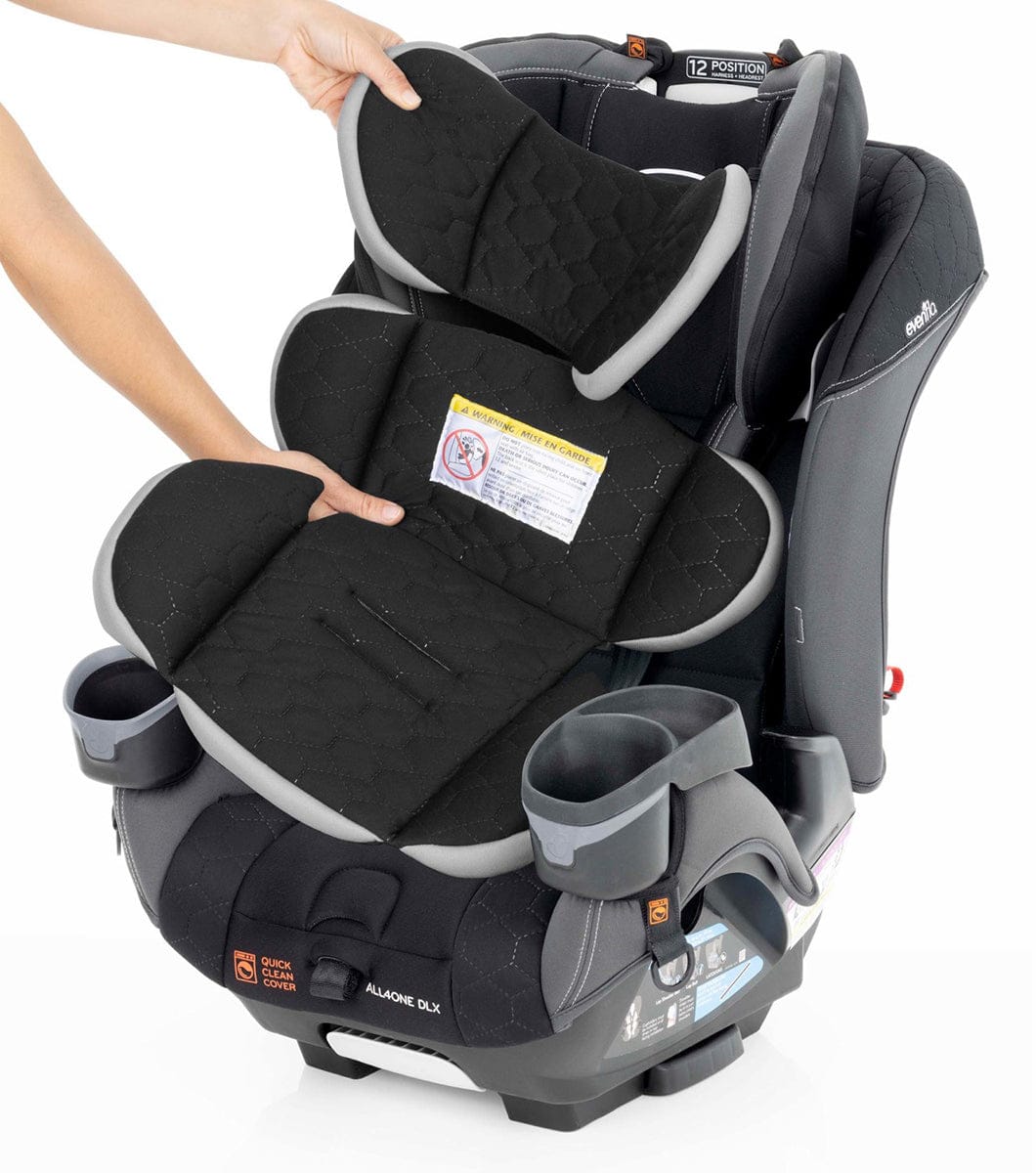 Evenflo EveryFit / All4One 3-in-1 Convertible Car Seat w/Quick Clean Cover - Kingsley Black - CS300212441