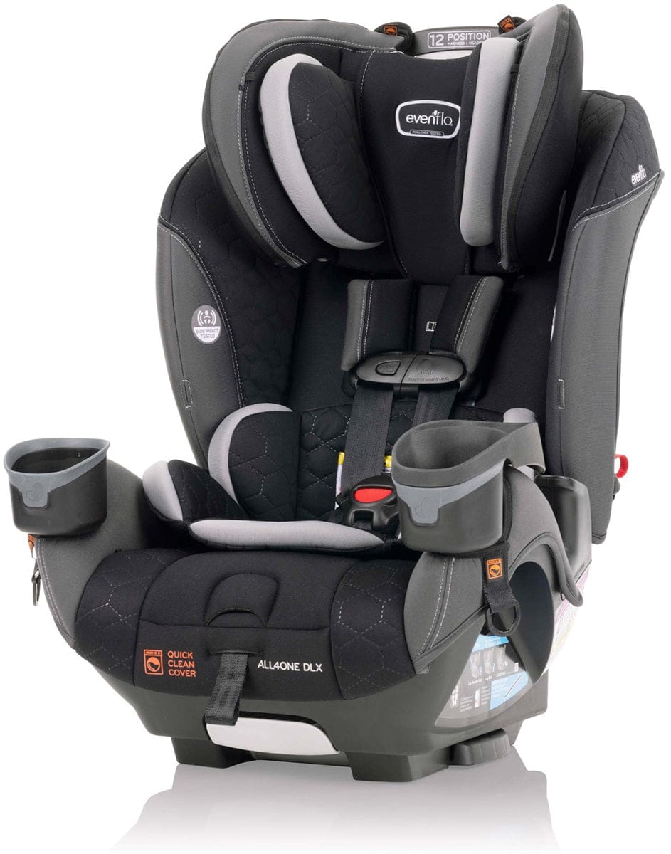 Evenflo EveryFit / All4One 3-in-1 Convertible Car Seat w/Quick Clean Cover - Kingsley Black - CS300212441