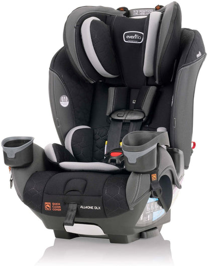 Evenflo EveryFit / All4One 3-in-1 Convertible Car Seat w/Quick Clean Cover - Kingsley Black - CS300212441