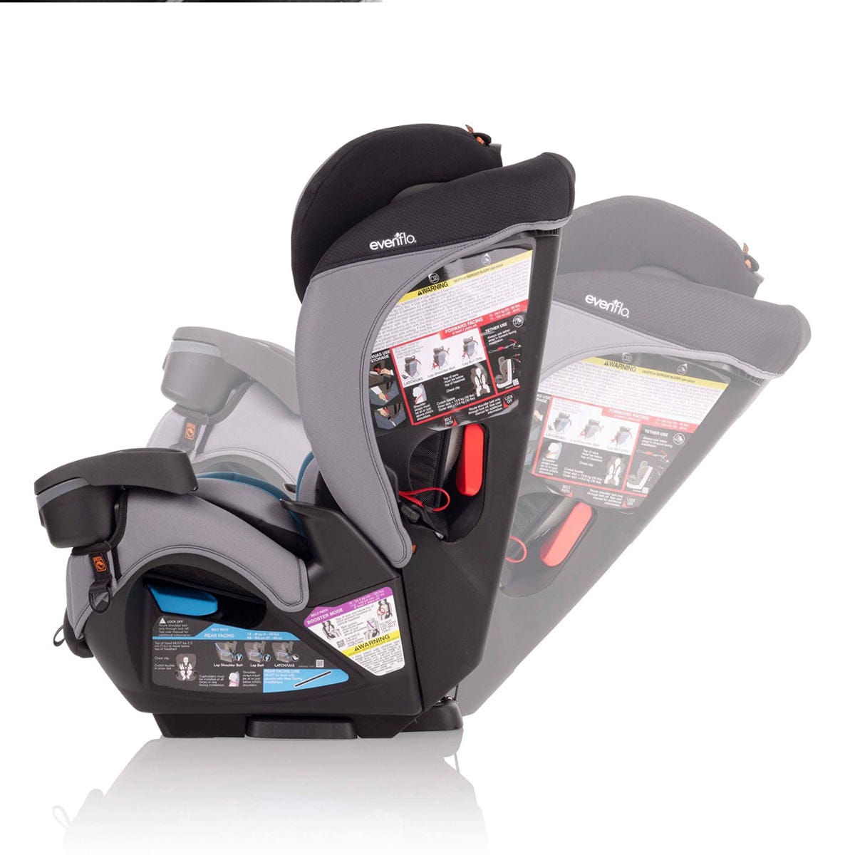 Evenflo EveryFit / All4One 3-in-1 Convertible Car Seat w/Quick Clean Cover - Reefs Green - CS300212240