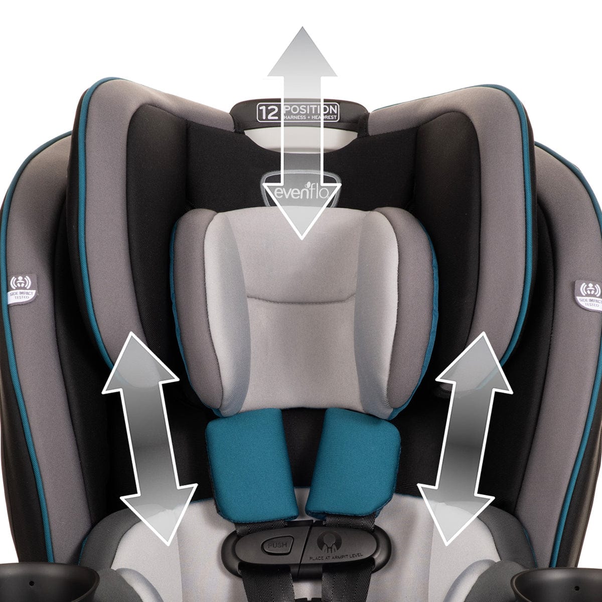 Evenflo EveryKid 3-in-1 Convertible Car Seat - Ontario Gray - CS300212339