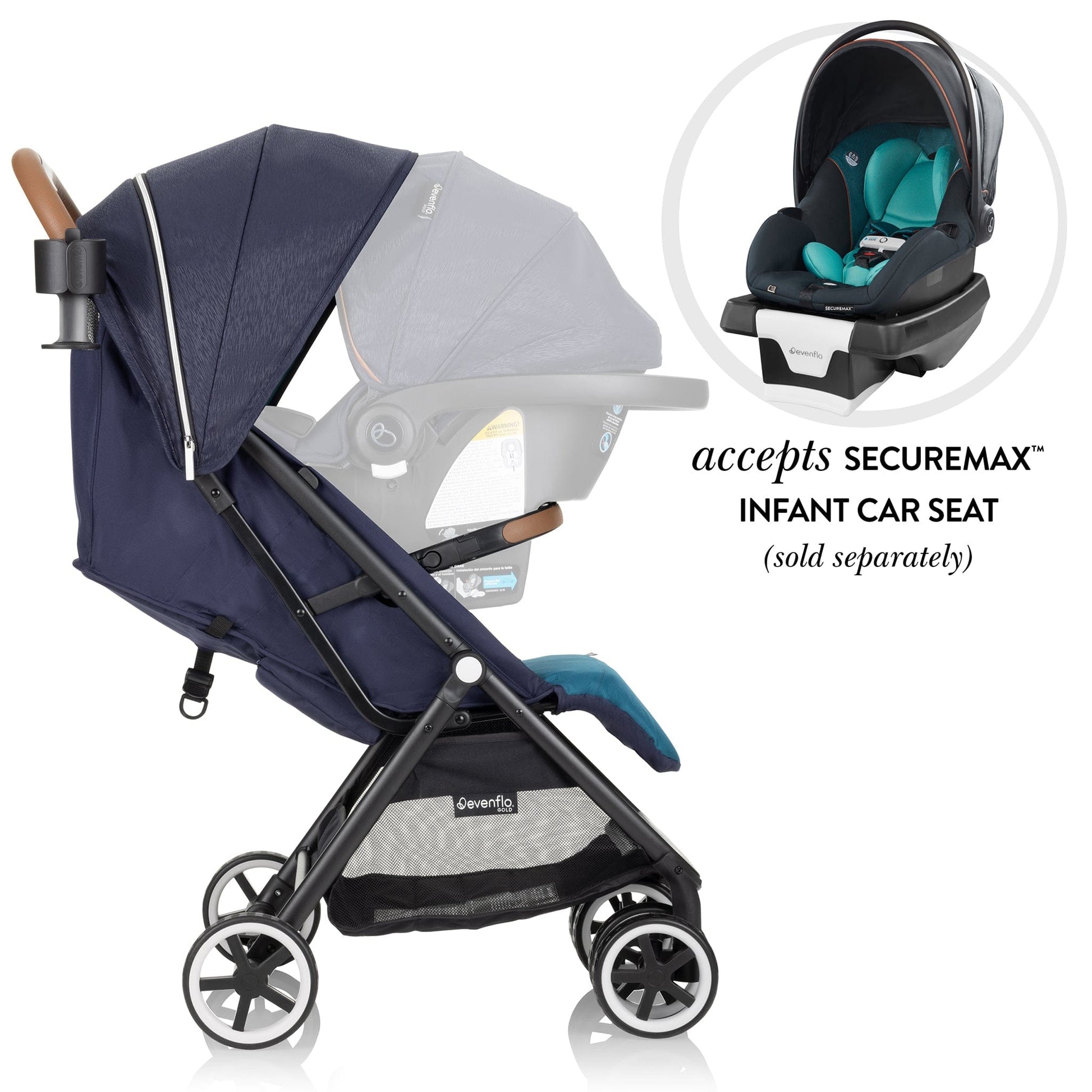 Evenflo GOLD Otto Self-Folding Lightweight Travel Stroller