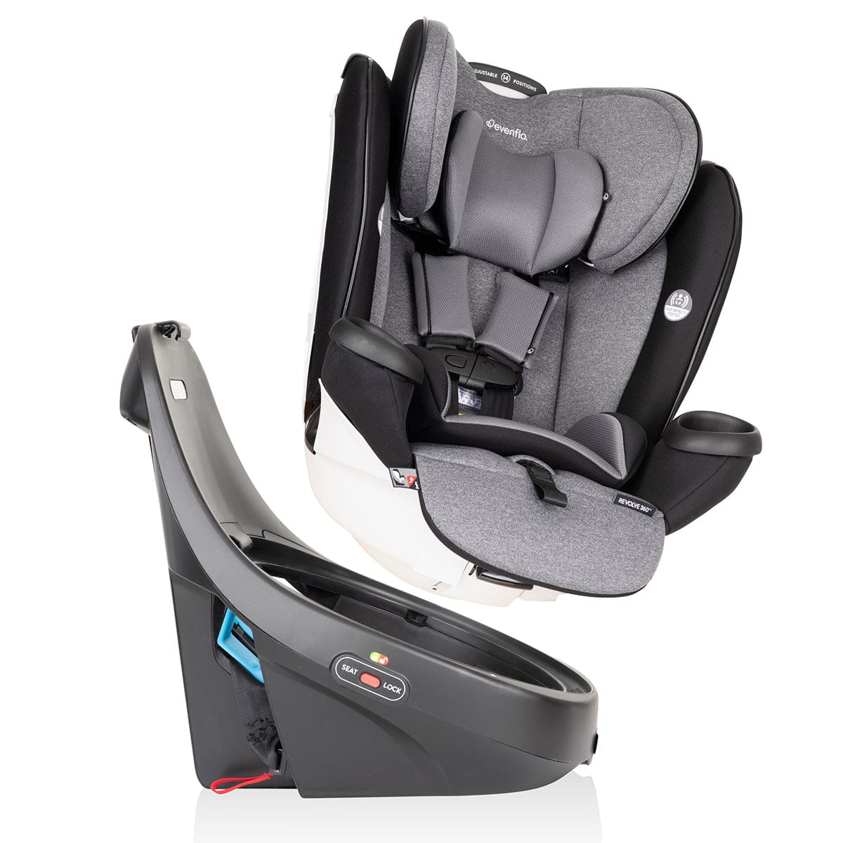 Evenflo GOLD Revolve360 Rotating All-In-One Car Seat - Moonstone Gray