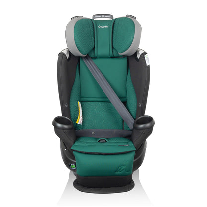Evenflo GOLD Revolve360 Extend All-in-One Rotational Convertible Car Seat with SensorSafe - Emerald (Green & Gentle) - CS360212428