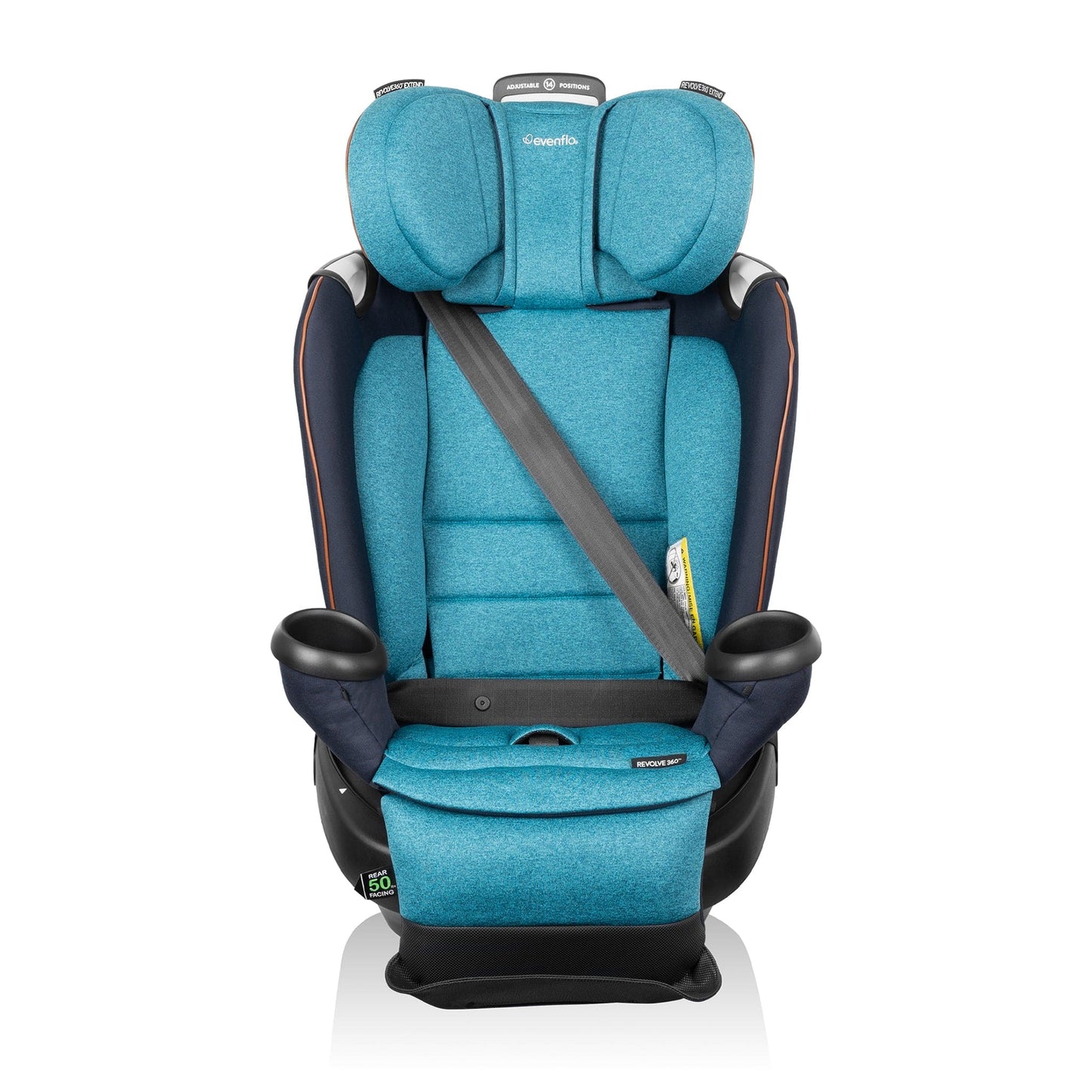 Evenflo GOLD Revolve360 Extend All-in-One Rotational Convertible Car Seat with SensorSafe - Sapphire - CS360212312