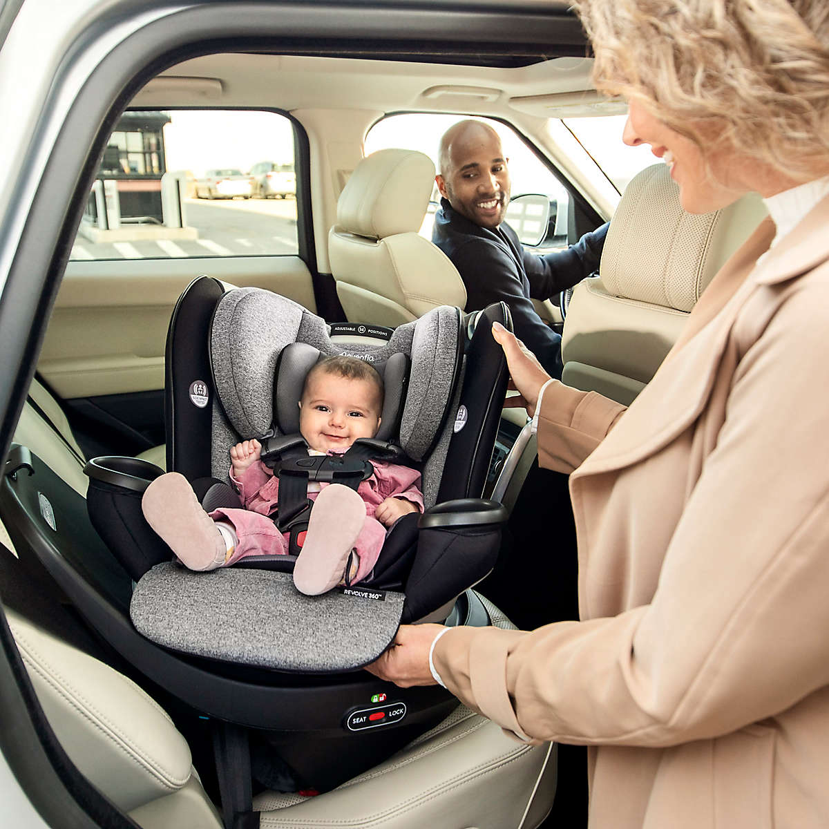 Evenflo GOLD Revolve360 Rotating All-In-One Car Seat - Opal Pink - 35312337