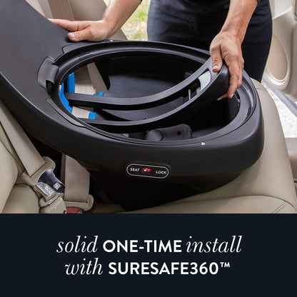 Evenflo GOLD SensorSafe Revolve 360 Slim 2-in-1 Rotational Convertible Car Seat - Amethyst - 36812451
