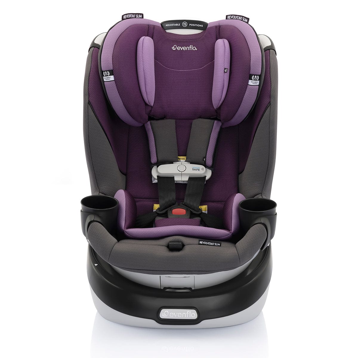 Evenflo GOLD SensorSafe Revolve 360 Slim 2-in-1 Rotational Convertible Car Seat - Amethyst - 36812451