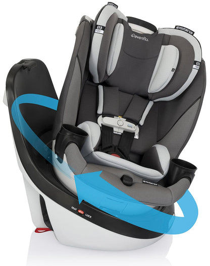 Evenflo GOLD SensorSafe Revolve 360 Slim 2-in-1 Rotational Convertible Car Seat - Pearl - 36812449