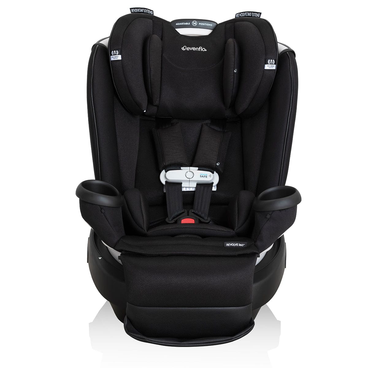 Evenflo GOLD SensorSafe Revolve360 Extend Rotational All-In-One Convertible Car Seat - Onyx Black - 38412310