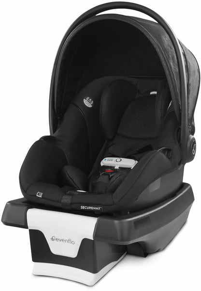 Evenflo GOLD SensorSafe SecureMax Infant Car Seat with SafeZone Load Leg - Onyx Black