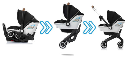 Evenflo GOLD Shyft DualRide Infant Car Seat and Stroller Combo - Moonstone Gray - 37312311