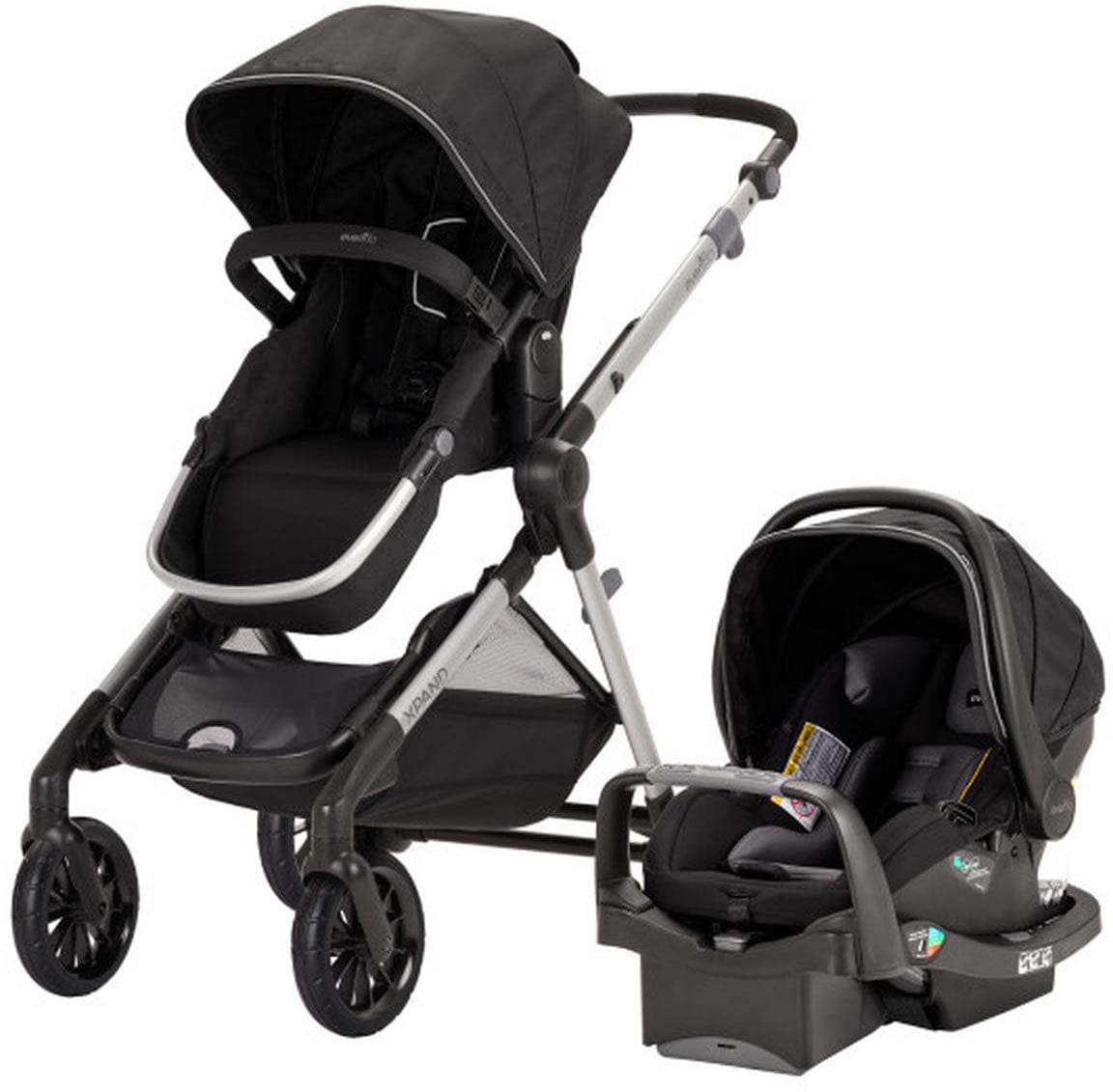 Evenflo Pivot Xpand Modular Travel System With SafeMax Infant Car Seat - Stallion