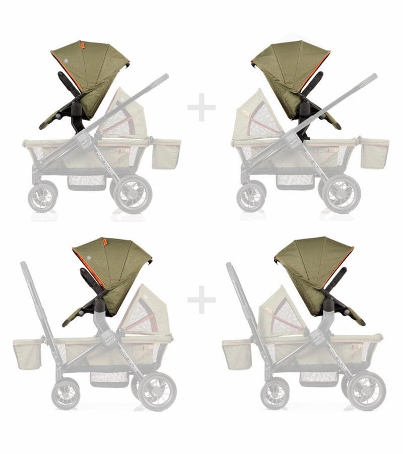 Evenflo Pivot Xplore All-Terrain Stroller Wagon + Second Seat Bundle - Gypsy - 19132264-63012264