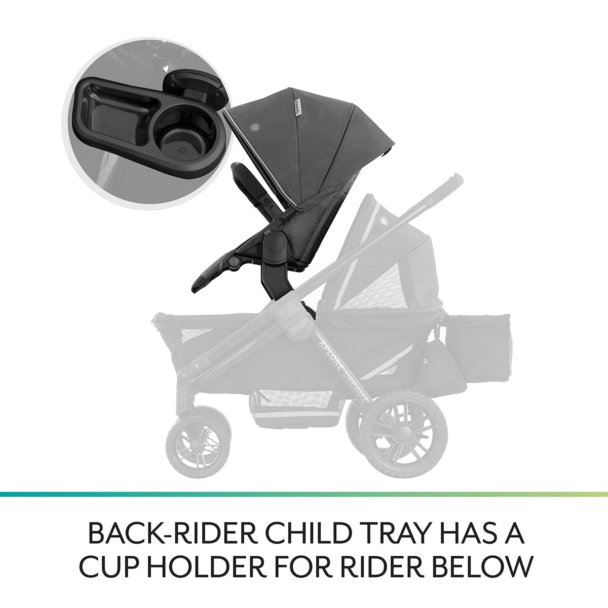 Evenflo Pivot Xplore Stroller Wagon Second Seat