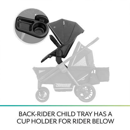 Evenflo Pivot Xplore Stroller Wagon Second Seat - Windsor Gray - 63012489