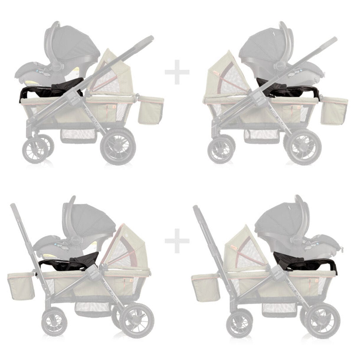 Evenflo Pivot Xplore Wagon Infant Car Seat Adapter - 630446