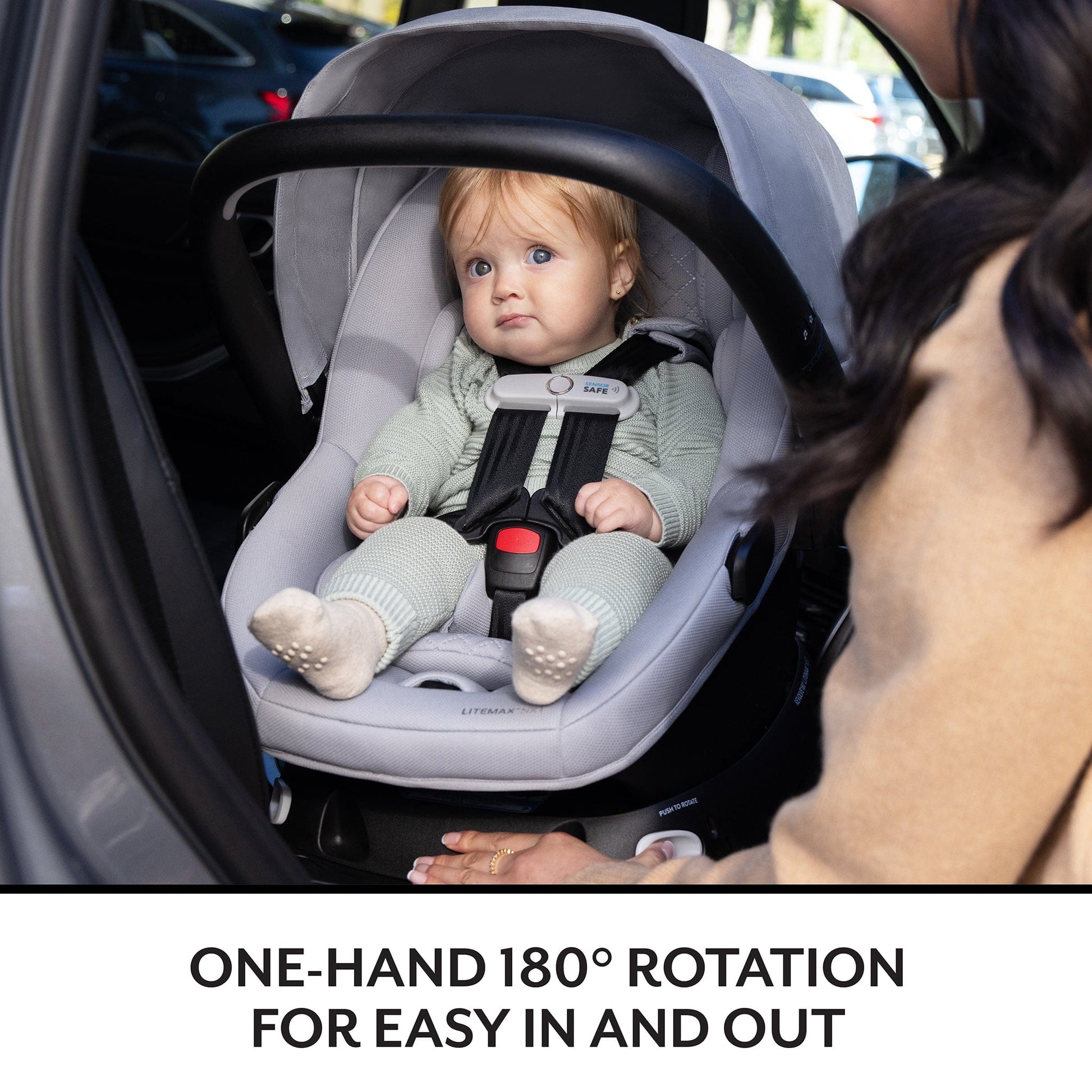 Evenflo Revolve180 LiteMax NXT Rotational Infant Car Seat with SensorySoothe