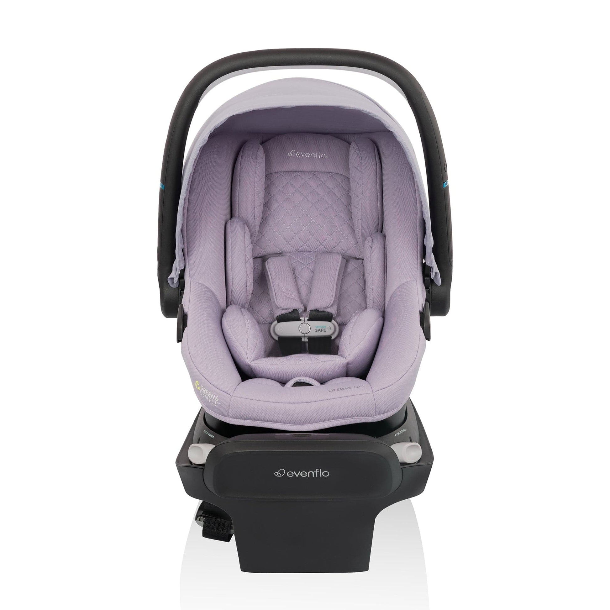 Evenflo Revolve180 LiteMax NXT Rotational Infant Car Seat with SensorySoothe - Agate Purple - CS160412546
