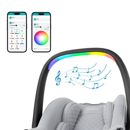 Evenflo Revolve180 LiteMax NXT Rotational Infant Car Seat with SensorySoothe - Quartz - CS160412545