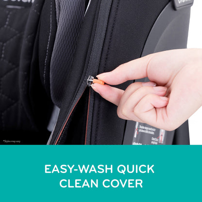 Evenflo Revolve360 Extend All-in-One Rotational Convertible Car Seat with Quick Clean Cover - Revere Gray - CS360212464