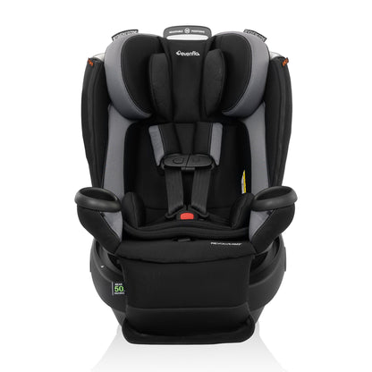 Evenflo Revolve360 Extend All-in-One Rotational Convertible Car Seat with Quick Clean Cover - Revere Gray - CS360212464