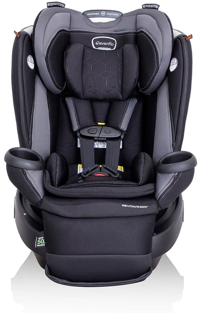 Evenflo Revolve360 Extend Rotational All-in-one Convertible Car Seat With Quick Clean Cover - Revere Gray - 38412464