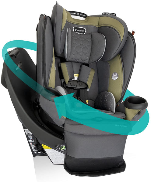 Evenflo Revolve360 Extend Rotational All-in-one Convertible Car Seat With Quick Clean Cover