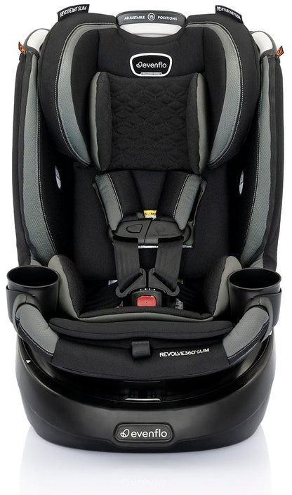 Evenflo Revolve360 Slim 2-in-1 Rotational Convertible Car Seat with Quick Clean Cover - Salem Black - 36812467