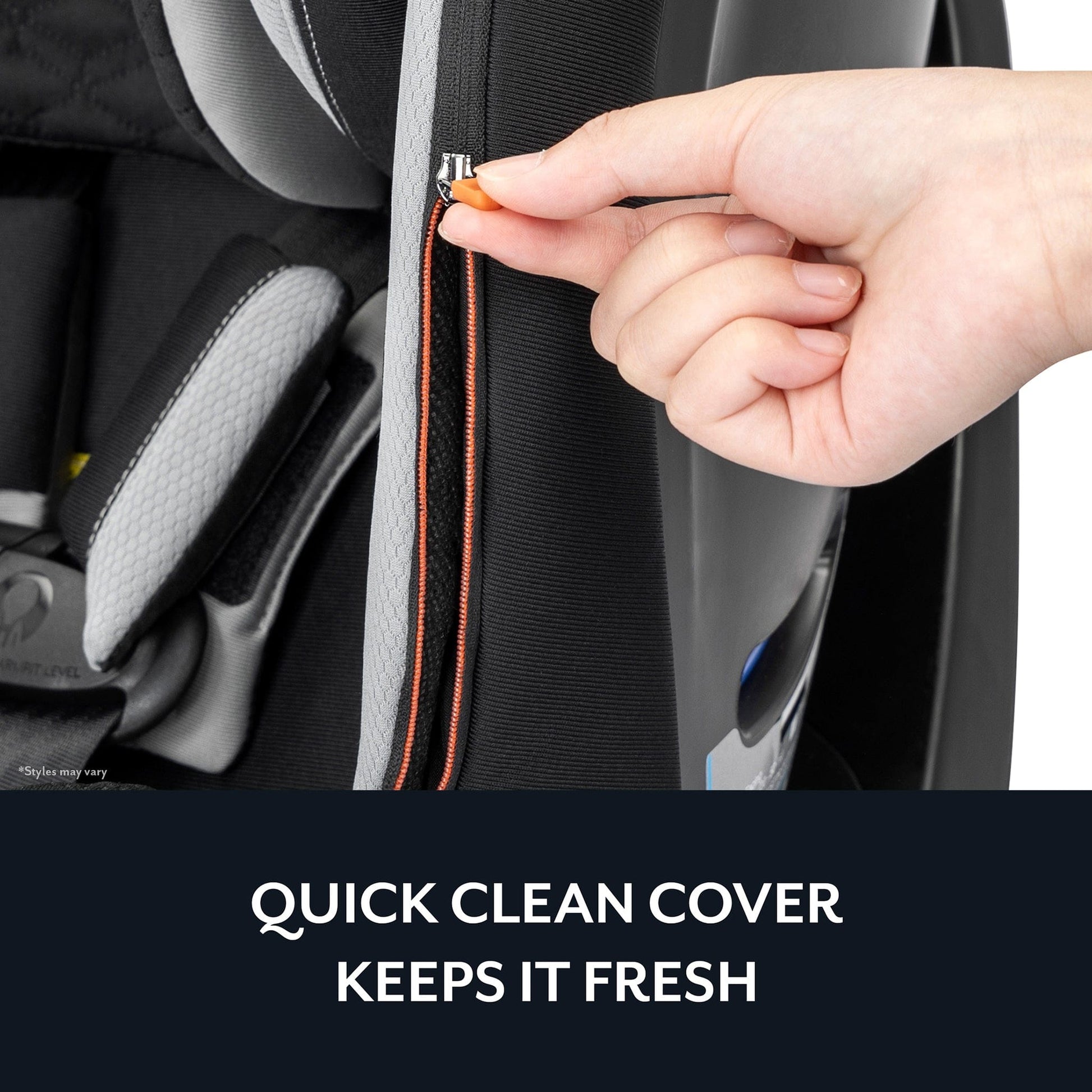 Evenflo Revolve360 Slim 2-in-1 Rotational Convertible Car Seat with Quick Clean Cover - Stow Blue - CS260112468