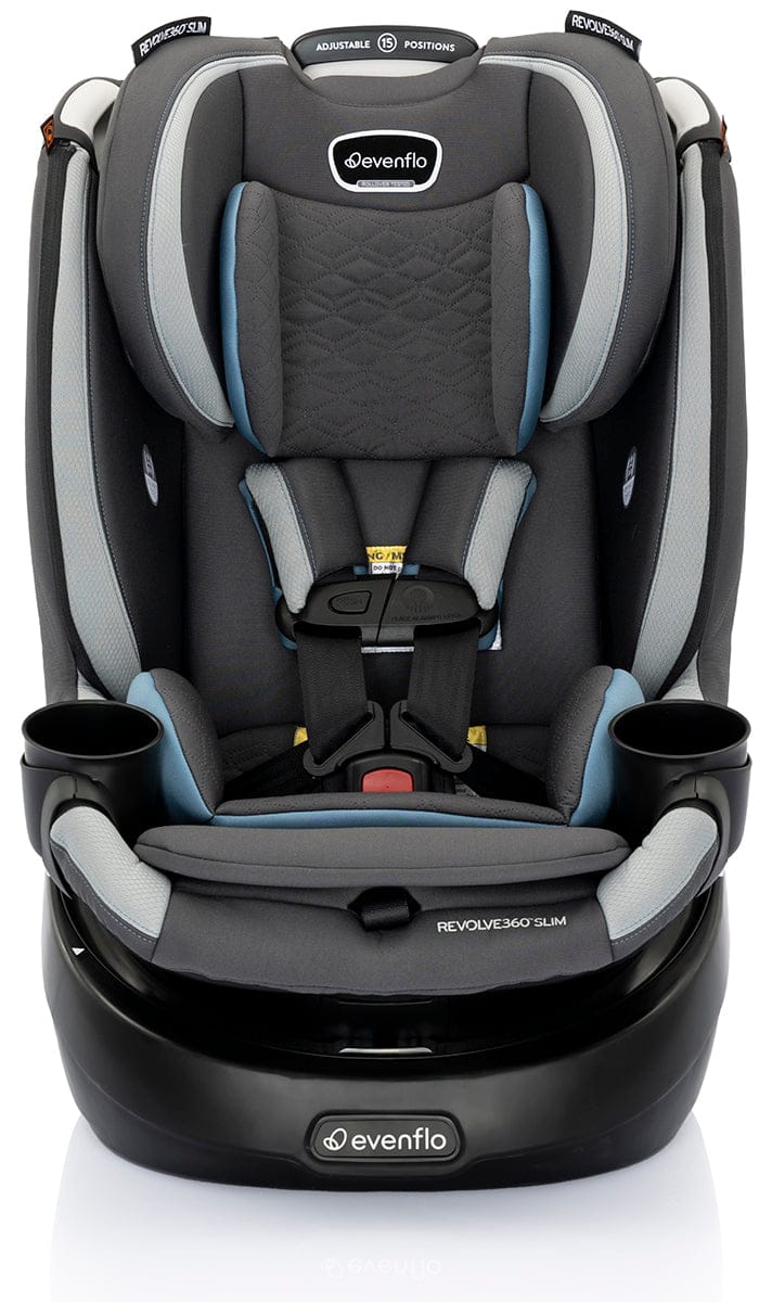 Evenflo Revolve360 Slim 2-in-1 Rotational Convertible Car Seat with Quick Clean Cover - Stow Blue - 36812468