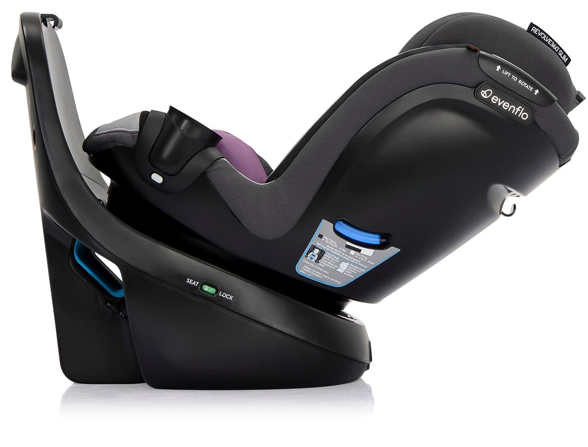 Evenflo Revolve360 Slim 2-in-1 Rotational Convertible Car Seat with Quick Clean Cover - Sutton Purple - 36812469