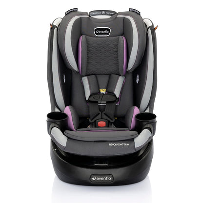 Evenflo Revolve360 Slim 2-in-1 Rotational Convertible Car Seat with Quick Clean Cover - Sutton Purple - 36812469