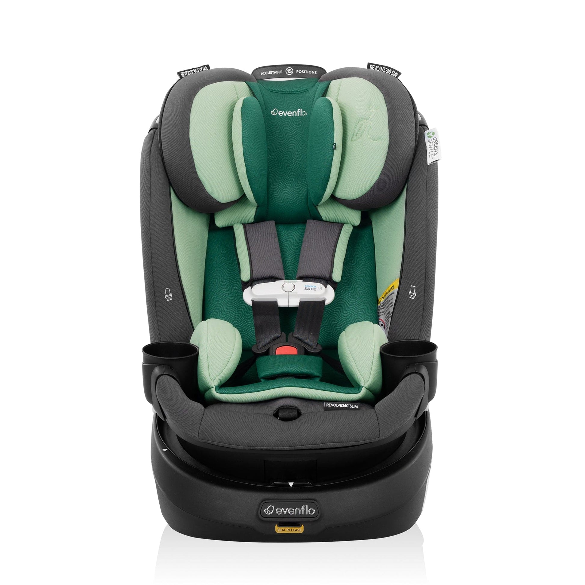Evenflo Revolve360 Slim 2-in-1 Rotational Convertible Car Seat with SensorSafe