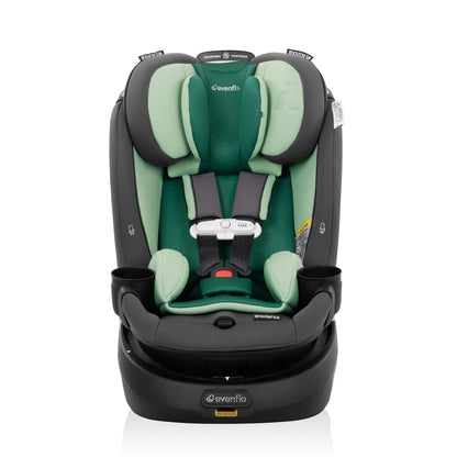 Evenflo Revolve360 Slim 2-in-1 Rotational Convertible Car Seat with SensorSafe - Peridot Green (Green & Gentle) - CS260112504